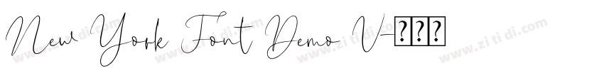 New York Font Demo V字体转换